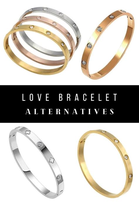 sterling silver cartier love bracelet dupe|cartier love bracelet lookalikes.